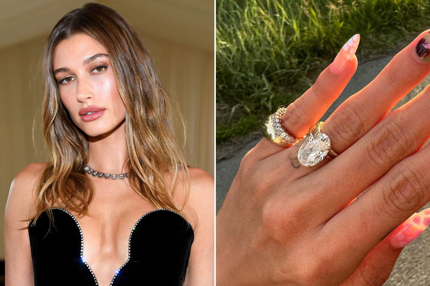 hailey bieber engagement ring: See photos & get details on her stunning oval diamond.
