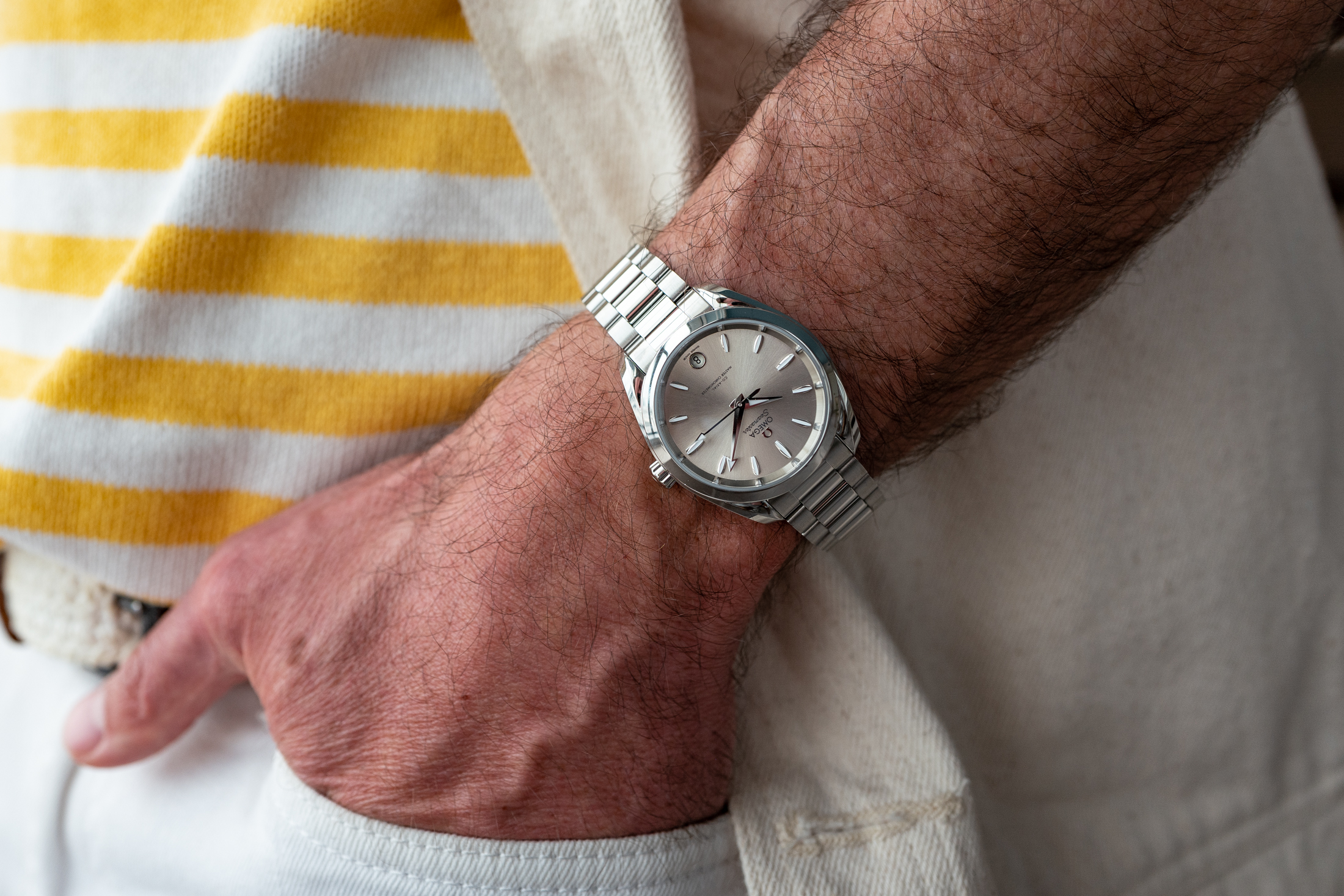 See How the Omega Aqua Terra 34mm Looks On a Wrist: Real Photos