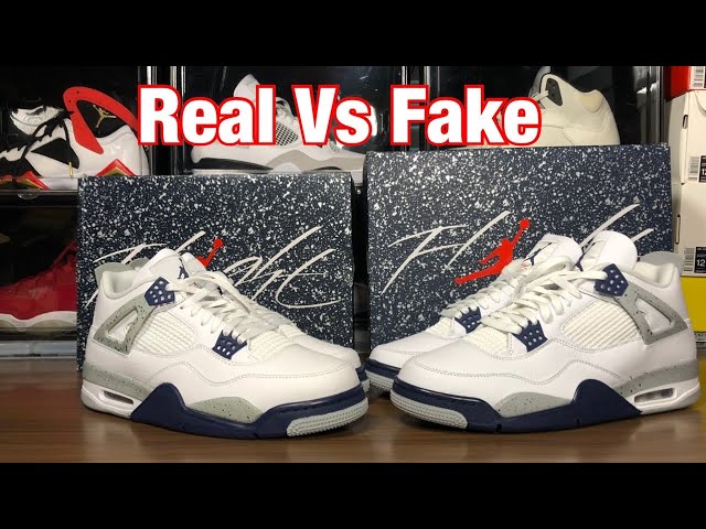 Jordan 11 Midnight Navy: Real vs Fake - Spot the Difference.
