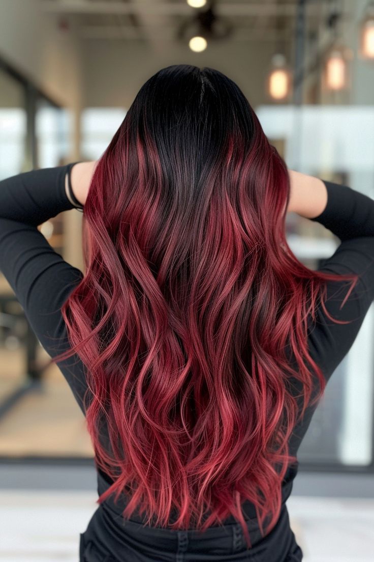 Black Hair With Reddish Highlights Styles(Trendy Looks for You)