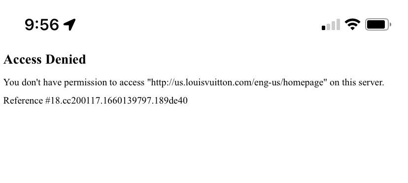 Louis Vuitton Access Denied: A Quick Fix Guide for Online Shopping Problems