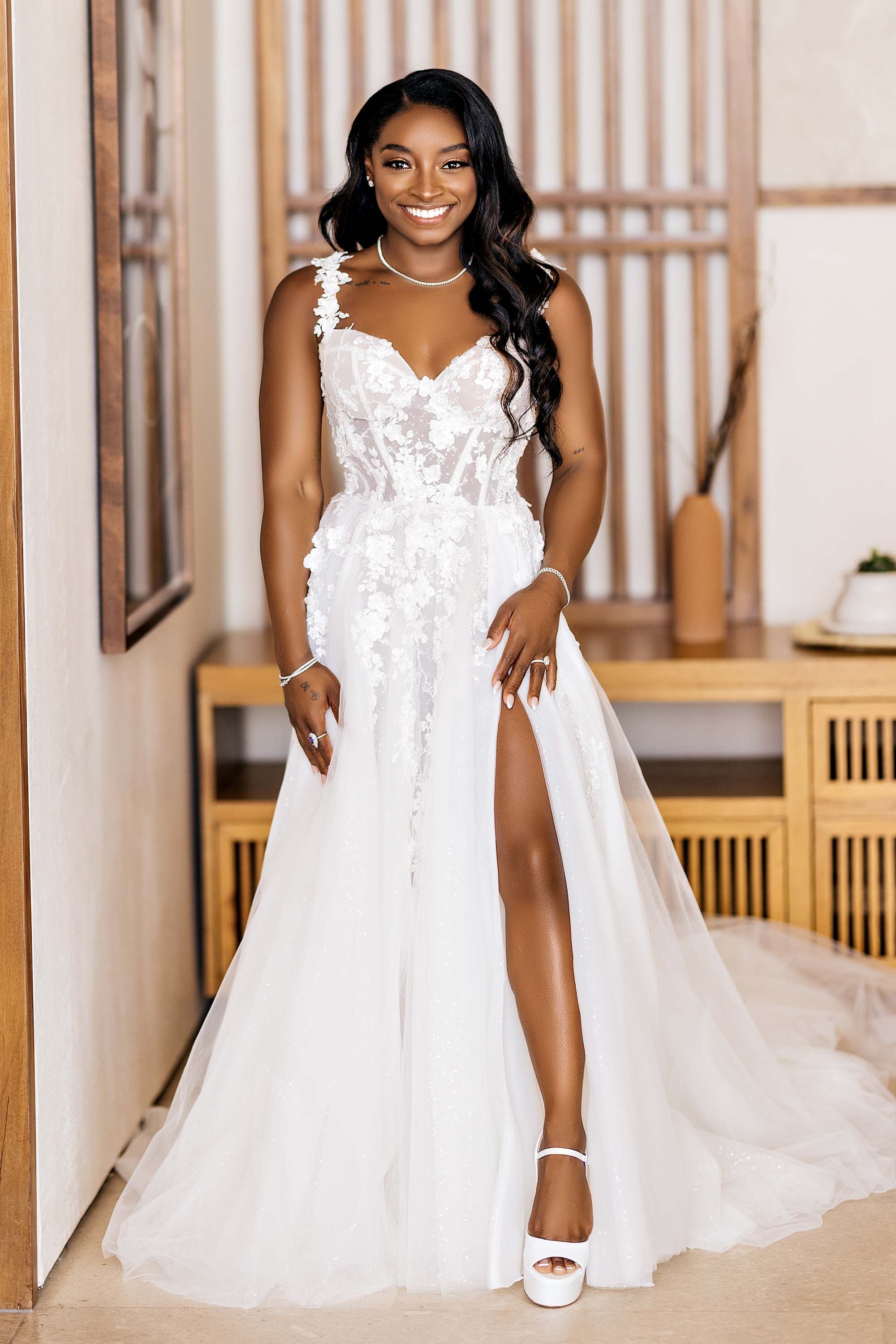 Simon Biles Wedding Dress (A Look at Her Stunning Gown and Bridal Style Choices)