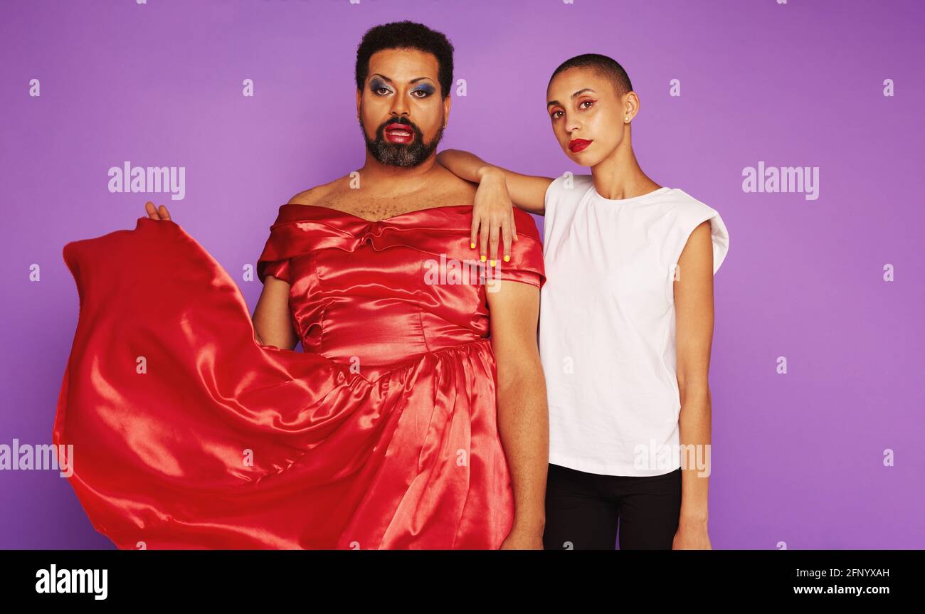 Man in Pink Dress: Breaking Gender Norms or Just a Joke?