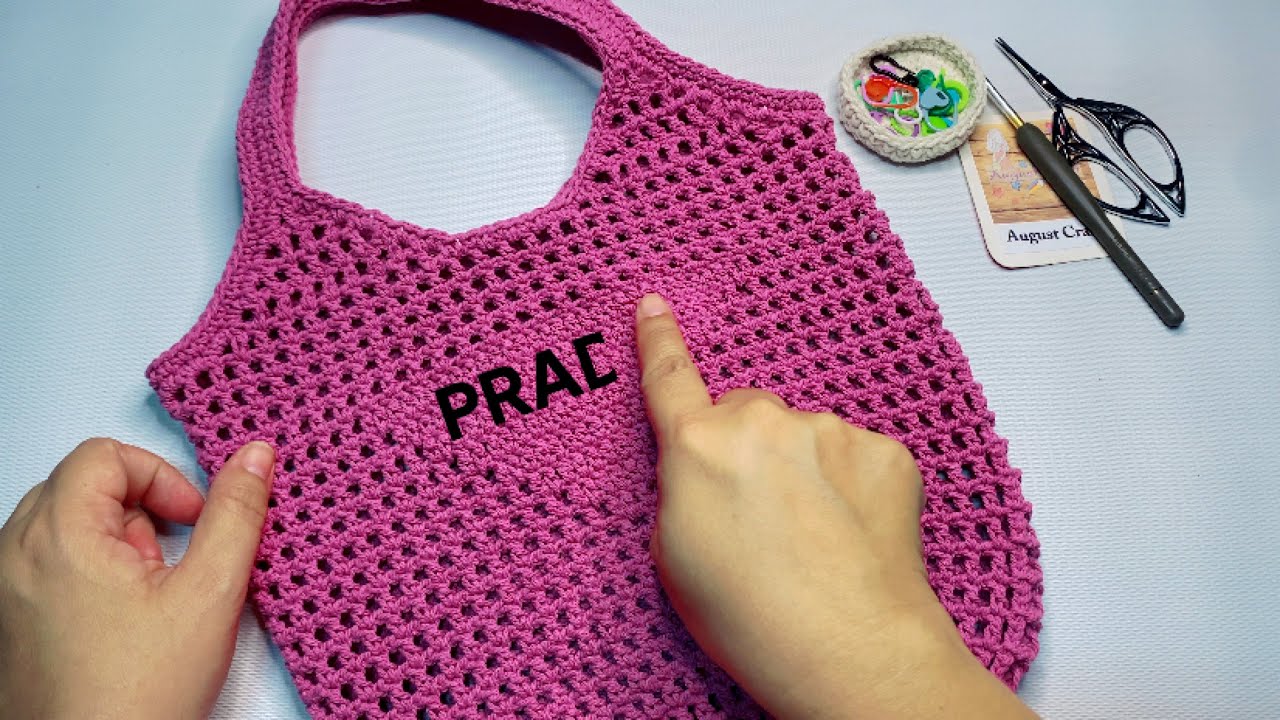 How to Crochet a Prada Tote Bag (Step-by-Step Tutorial)