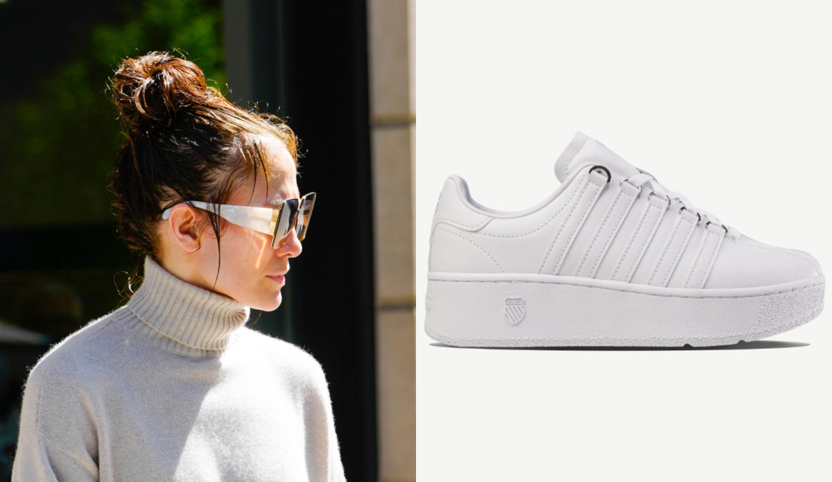 Want Jennifer Lopezs White K-Swiss Platform Sneakers? We Found Them, Plus Similar Styles to Match Your Budget!