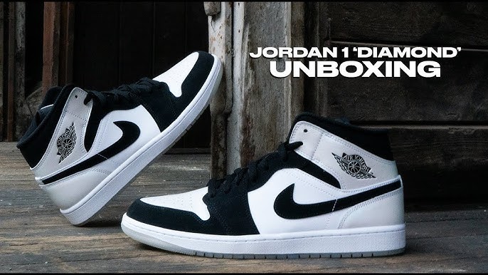 Unboxing the Jordan 1 Mid Diamond: First Look & Review