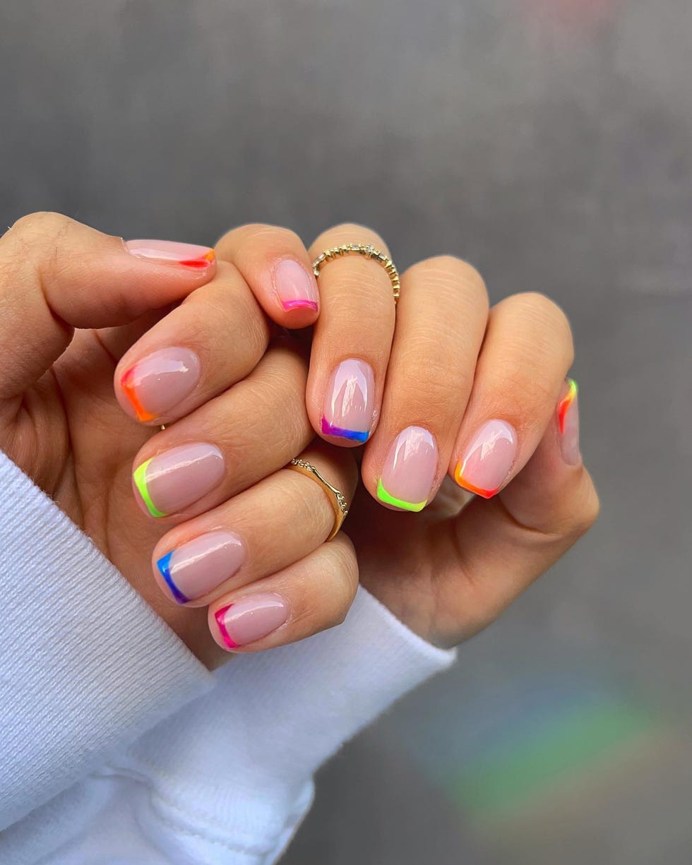 Colored French Tips How to Choose the Right Color Combo
