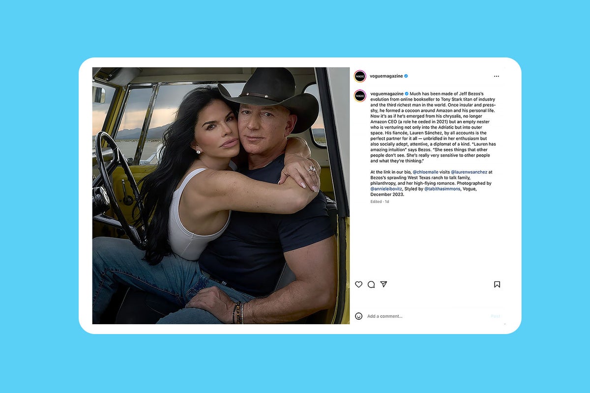 Vogue Features Jeff Bezos and Lauren Sanchez: A Power Couple Story