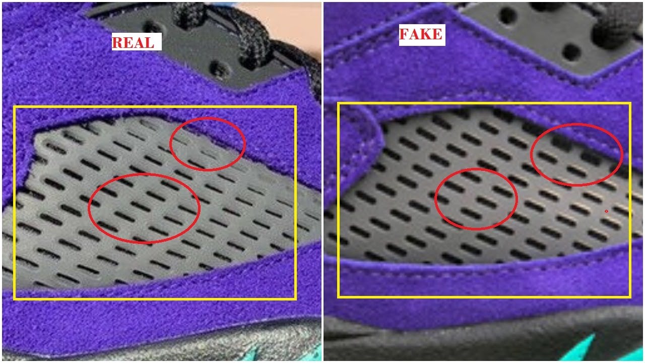 How to Spot Fake Jordan 5 Grapes: Real vs. Fake Guide to Avoid Getting Scammed Online Today