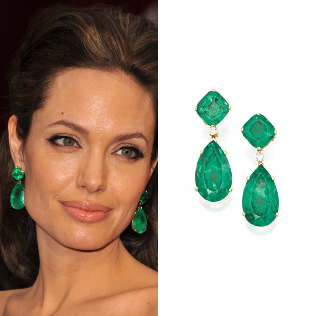 Angelina Jolie Earrings Emerald: Recreate Her Iconic Look with These Affordable Options!