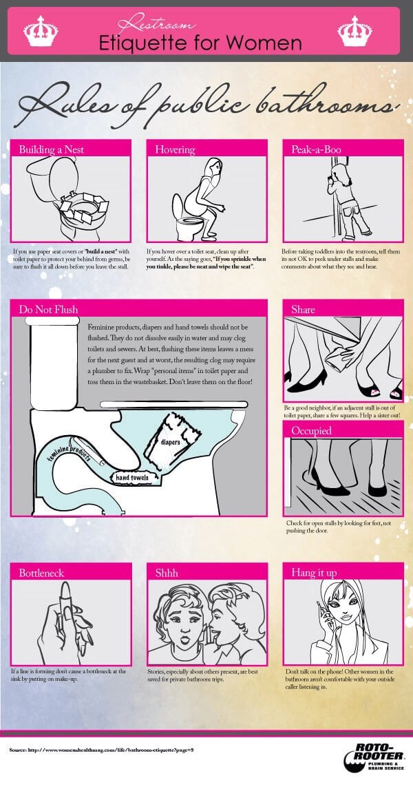 Womens bathroom etiquette: What are the unwritten rules?