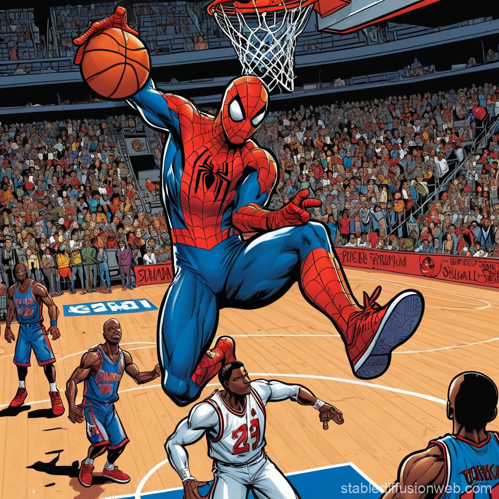 Spider Man Dunking: Real or Fake? We Investigate the Viral Videos of the Web-Slinger Dominating the Court!