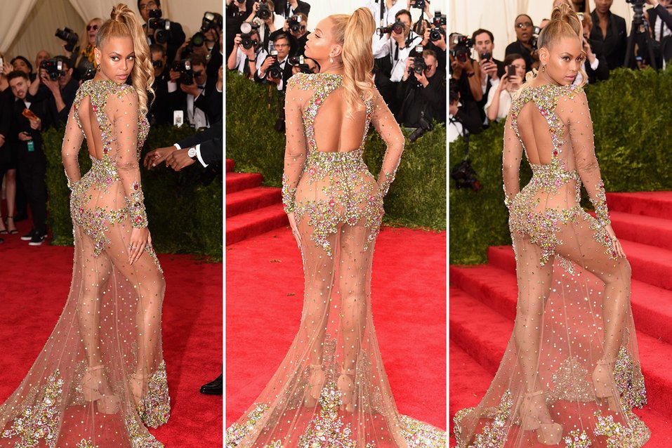 Beyonce Met Gala 2015 Sheer Dress(Why did she choose this daring look?)
